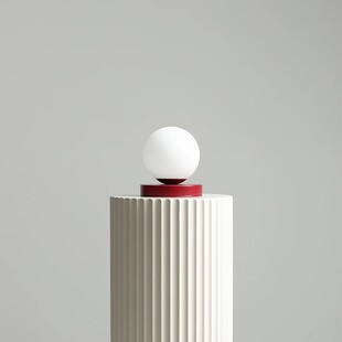 Lampa stołowa szklana Aldex Ball Colours Red Wine - Elegancki design
