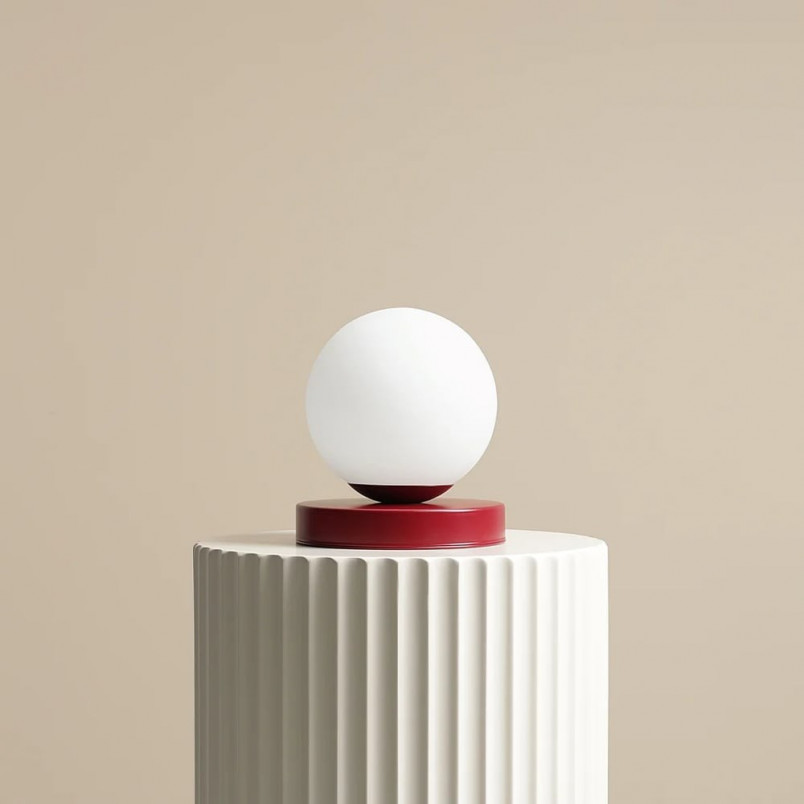 Lampa stołowa szklana Aldex Ball Colours Red Wine - Elegancki design