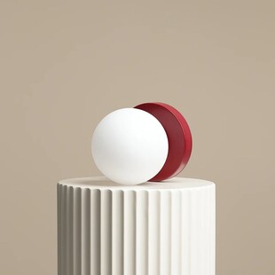 Lampa stołowa szklana Aldex Ball Colours Red Wine - Elegancki design