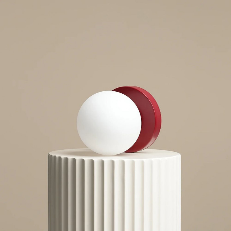 Lampa stołowa szklana Aldex Ball Colours Red Wine - Elegancki design