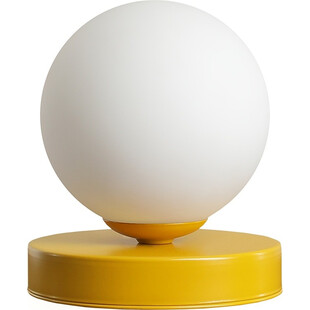 Lampa stołowa szklana Aldex Ball Colours S - Musztardowa | Sklep