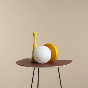 Lampa stołowa szklana Aldex Ball Colours S - Musztardowa | Sklep