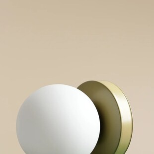Lampa stołowa szklana Aldex Ball Colours S - Biała