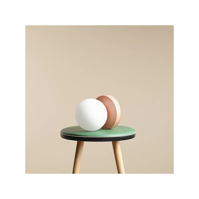 Lampa stołowa szklana Aldex Ball Colours S Coral - Stylowe oświetlenie