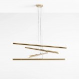 Lampa Glamour Tubo Gold VIII - Złota Wisząca Aldex | Kup Teraz