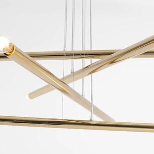 Lampa Glamour Tubo Gold VIII - Złota Wisząca Aldex | Kup Teraz
