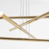 Lampa Glamour Tubo Gold VIII - Złota Wisząca Aldex | Kup Teraz