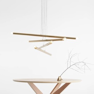 Lampa Glamour Tubo Gold VIII - Złota Wisząca Aldex | Kup Teraz