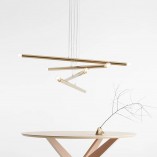 Lampa Glamour Tubo Gold VIII - Złota Wisząca Aldex | Kup Teraz