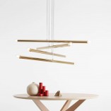 Lampa Glamour Tubo Gold VIII - Złota Wisząca Aldex | Kup Teraz