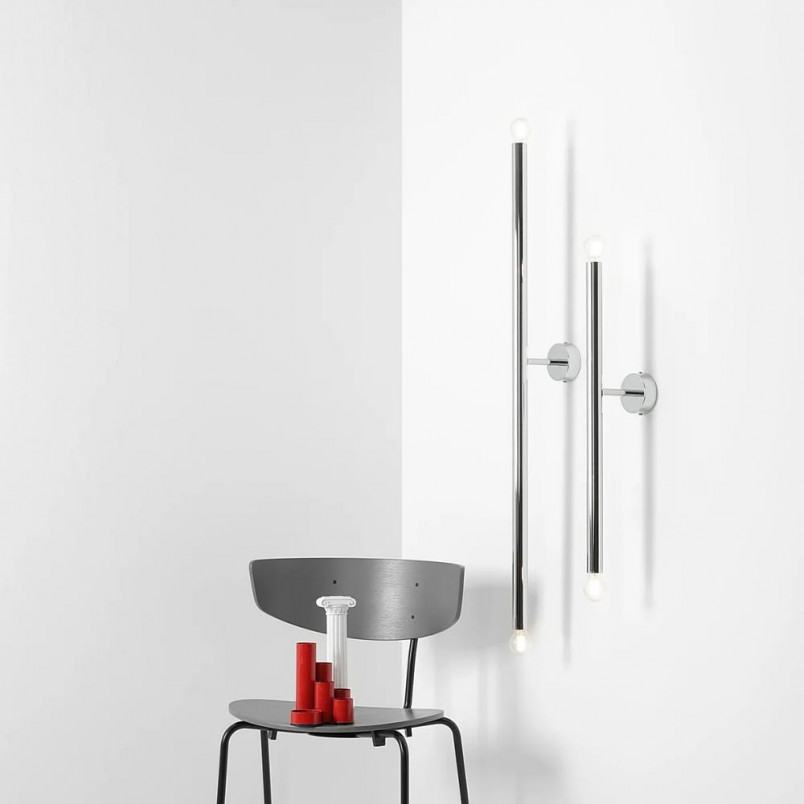 Kinkiet Glamour Tubo Chrome Aldex | Lampa 100 cm