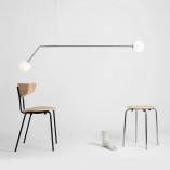 Lampa Wisząca Pure Chrome | 2 Kule Szkło | Aldex