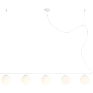 Lampa Wisząca Beryl Glass - 5 Kul Szkło Biała Aldex | Kup Teraz
