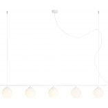 Lampa Wisząca Beryl Glass - 5 Kul Szkło Biała Aldex | Kup Teraz