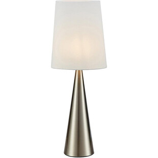 Lampa stołowa biała Markslojd Conus Satin - Nowoczesny design