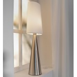 Lampa stołowa biała Markslojd Conus Satin - Nowoczesny design