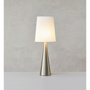 Lampa stołowa biała Markslojd Conus Satin - Nowoczesny design