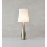 Lampa stołowa biała Markslojd Conus Satin - Nowoczesny design