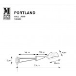 Kinkiet industrialny Portland chrom Markslojd - Loftowa lampa