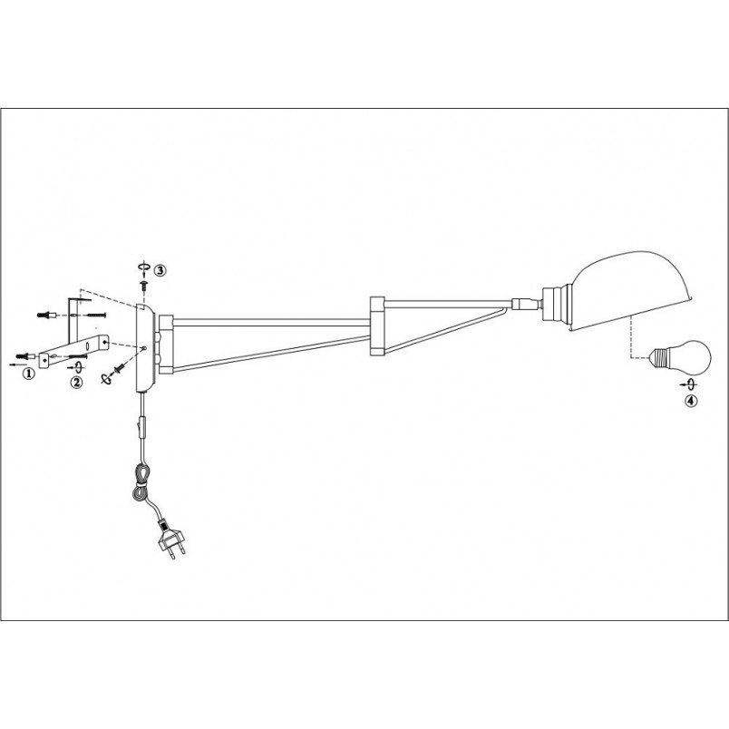 Kinkiet industrialny Portland chrom Markslojd - Loftowa lampa