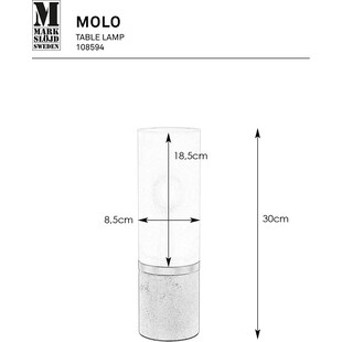 Lampa stołowa szklana Molo | Markslojd - Loftowa elegancja