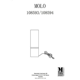 Lampa stołowa szklana Molo | Markslojd - Loftowa elegancja