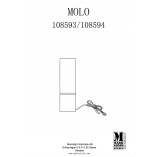 Lampa stołowa szklana Molo | Markslojd - Loftowa elegancja
