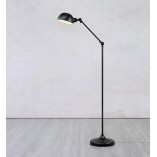Lampa podłogowa regulowana loft Portland czarna Markslojd