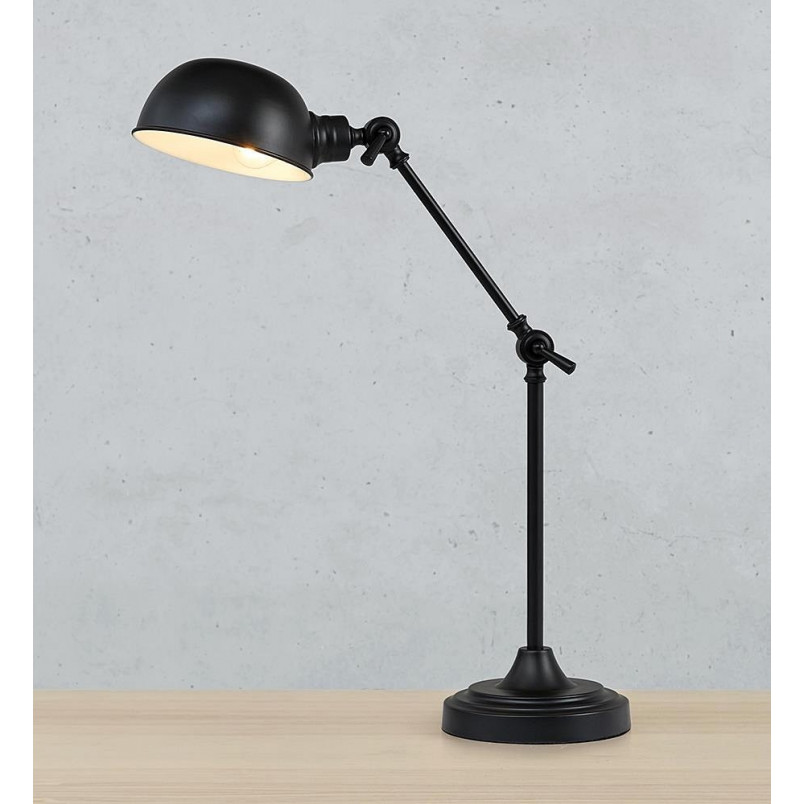 Lampa stołowa loft Portland czarna | Markslojd
