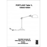 Lampa stołowa loft Portland chrom Markslojd - Kup teraz!