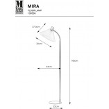 Lampa podłogowa retro Mira | Markslojd - Elegancki design