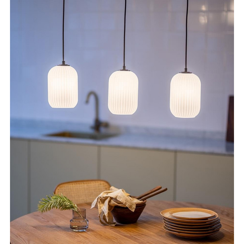 Lampa wisząca Cava biała/czarna | Markslojd - 3 punkty
