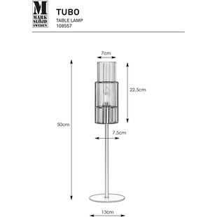 Lampa stołowa szklana Tubo | Markslojd - Elegancki design