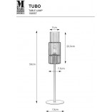 Lampa stołowa szklana Tubo | Markslojd - Elegancki design