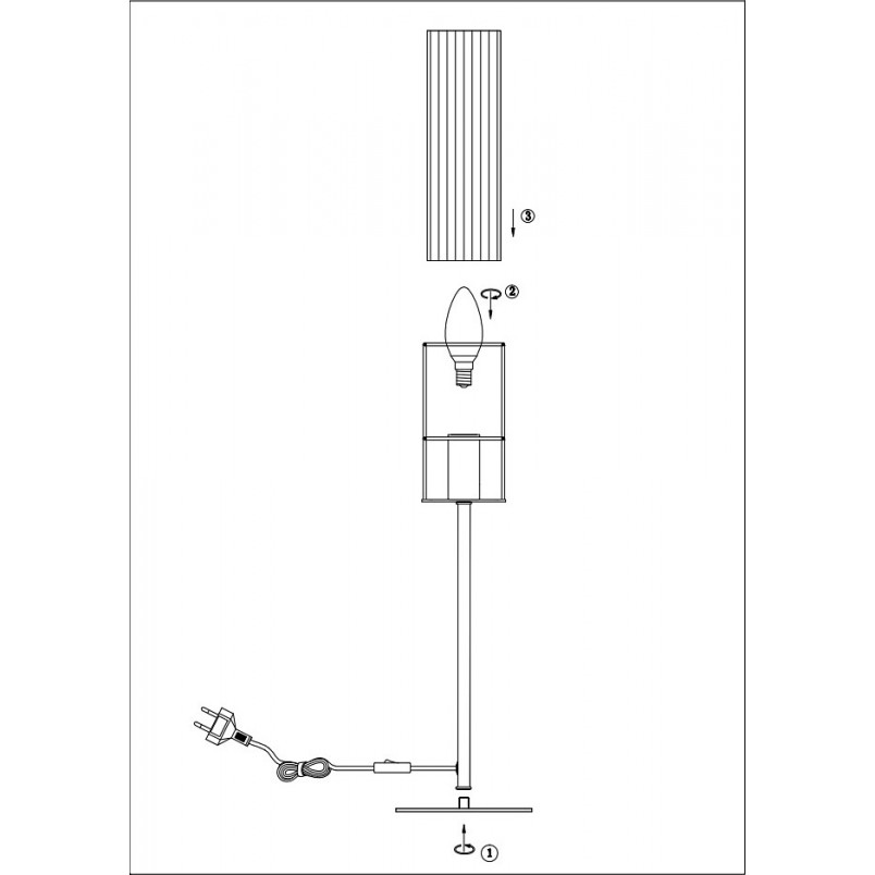 Lampa stołowa szklana Tubo Markslojd | Elegancki design