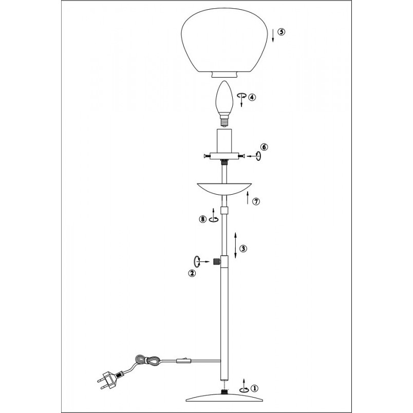 Lampa stołowa Rise Small biała Markslojd | Elegancki design