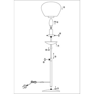 Lampa stołowa Rise Small biało-czarna | Markslojd