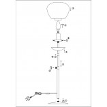 Lampa stołowa Rise Small biało-czarna | Markslojd