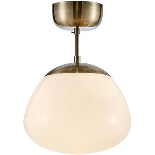 Lampa sufitowa szklana Rise 25cm antyczny / biały Markslojd