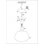 Lampa sufitowa szklana Rise - Markslojd | Retro & Biała