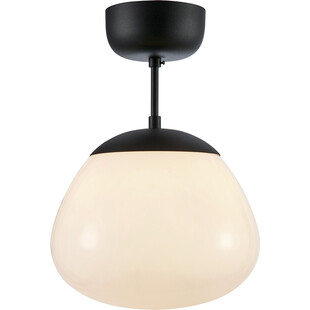 Lampa sufitowa szklana Rise 25cm czarny / biały Markslojd