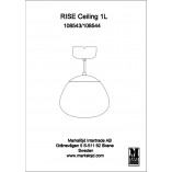 Lampa sufitowa szklana Rise | Markslojd - Elegancki design