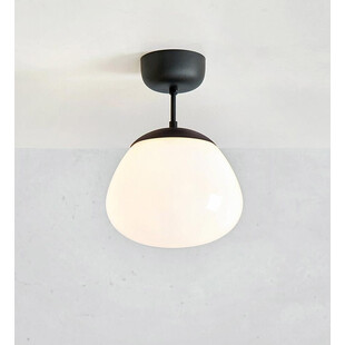 Lampa sufitowa szklana Rise 25cm czarny / biały Markslojd