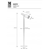 Lampa podłogowa Ozzy czarna - Markslojd | Industrialny Design