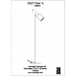 Lampa podłogowa Ozzy czarna - Markslojd | Industrialny Design