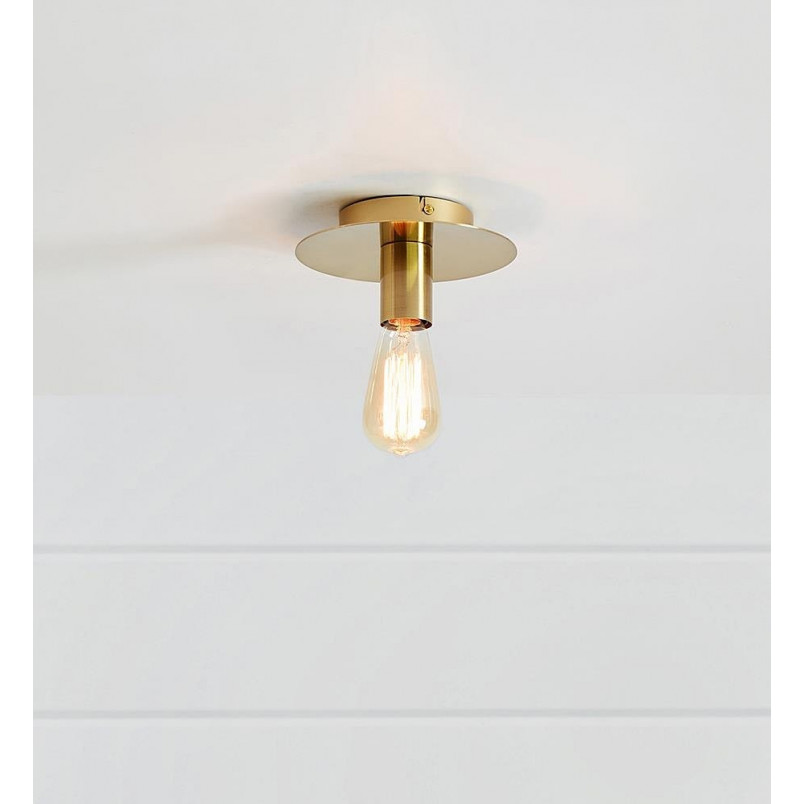 Plafon Vintage Markslojd Piatto | Mosiądz 18cm - Sklep Lamp