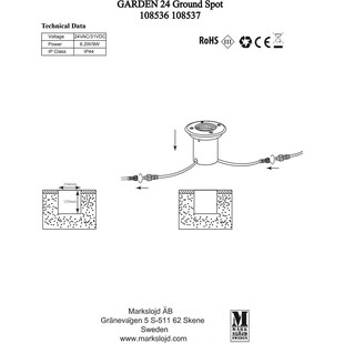 Lampa Ogrodowa LED Garden24 Markslojd | Nowoczesny Design