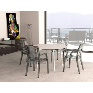 Stół okrągły Maya 120cm biały Siesta - Elegancki i funkcjonalny