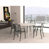 Stół okrągły Maya 120cm biały Siesta - Elegancki i funkcjonalny