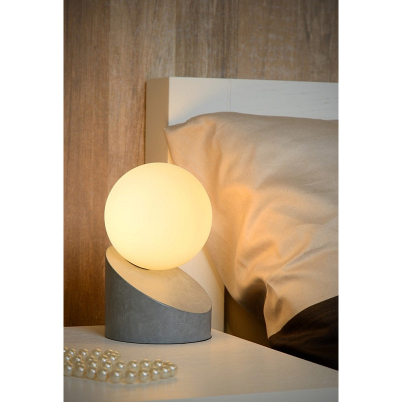 Lampa stołowa skandynawska Len szara Lucide | Kup online